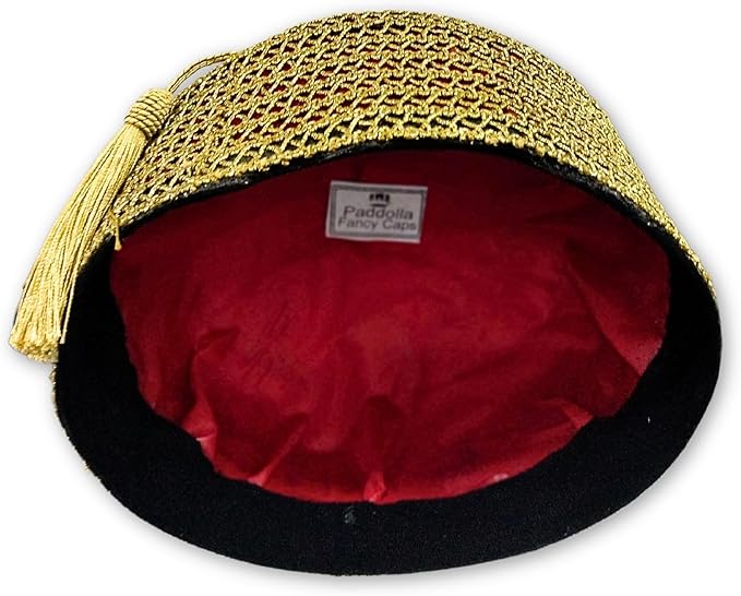 Chieftaincy Ichie Ozo Traditional Cap, African Decorated Red Wedding Cap