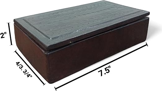 Retangular Trinket Storage Box, Handmade Jewelry Box | Multipurpose Decorative Keepsake Antique