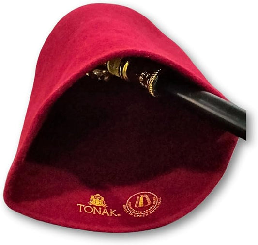 Original Igbo Red Cap For Men, Traditional Chieftaincy Wool Hat - Medium