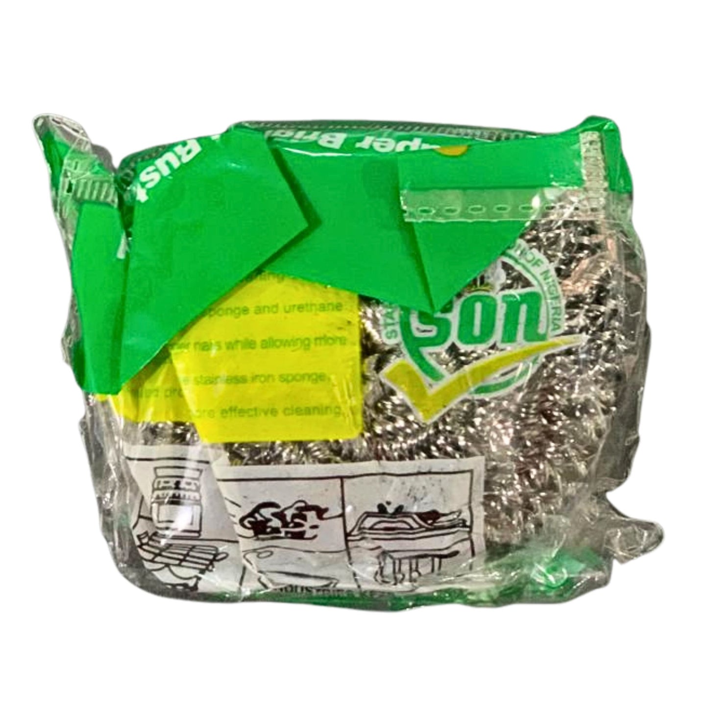 Heavy-Duty Stainless Steel Scrubbers – Pack of 2 Metal Scouring Pads | Iron Sponge