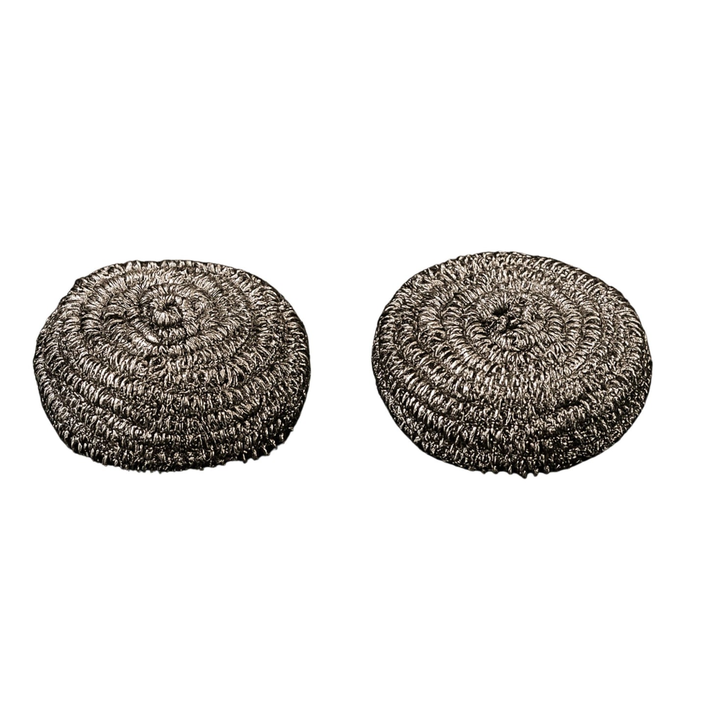 Heavy-Duty Stainless Steel Scrubbers – Pack of 2 Metal Scouring Pads | Iron Sponge