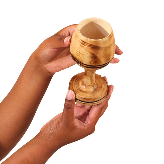 Kenyan Rosewood Kwanzaa Unity Cup, Africa Unity Cup for Celebration & Home Decor