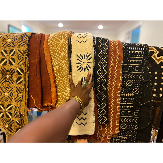 Handwoven Mud Cloth Bambara (4Color)