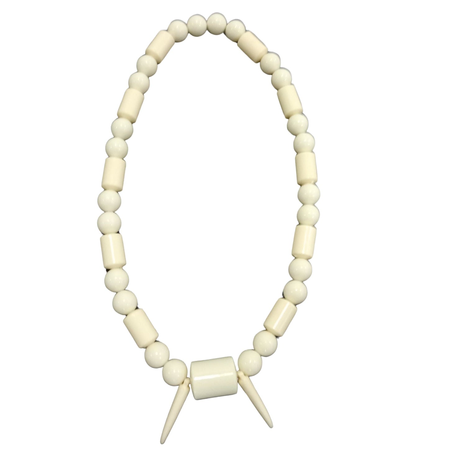 White Coral Necklace, African Beaded Jewelry for Weddings | African Fashion