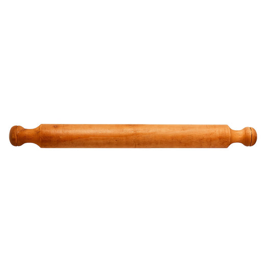 Classic Wooden Rolling Pin with Handles – Smooth Finish for Baking & Dough Rolling