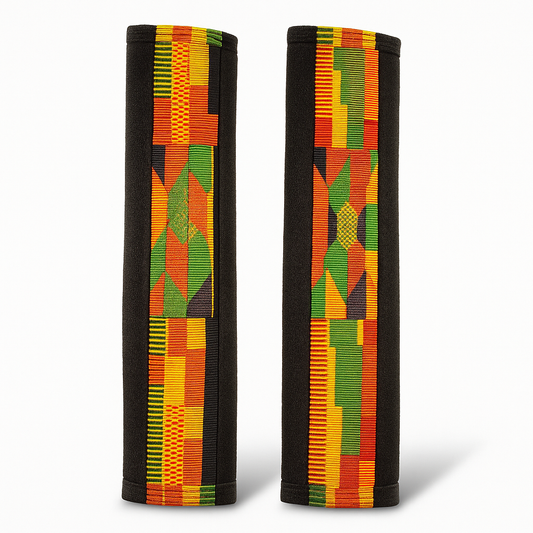 Kente Seatbelt Cover, Soft and Comfortable Seatbelt Shoulder Pad 2PCS | Universal Fit for All Cars Seatbelt, Backpack, Shoulder Bag