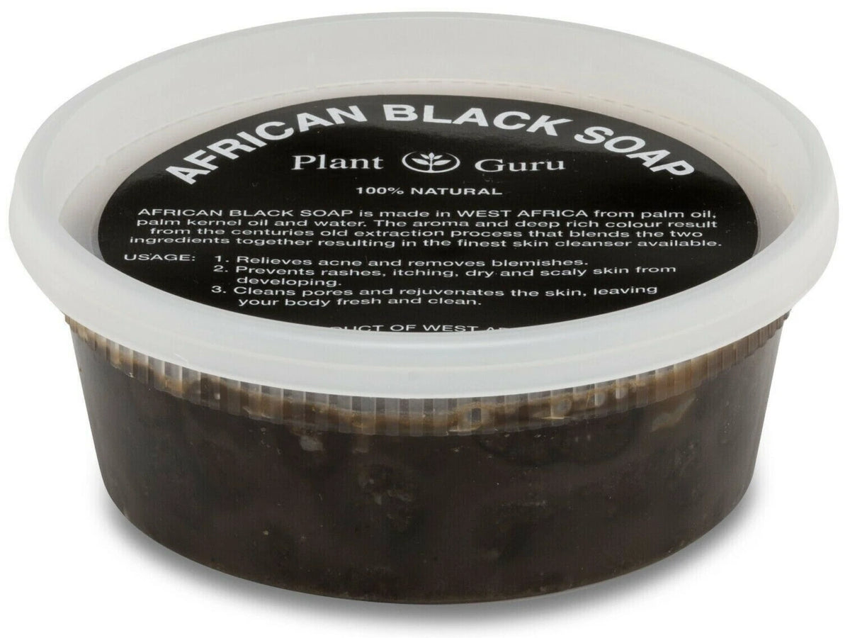 Raw African Black Soap Paste 100% Pure Natural Organic Body Wash 8 oz.
