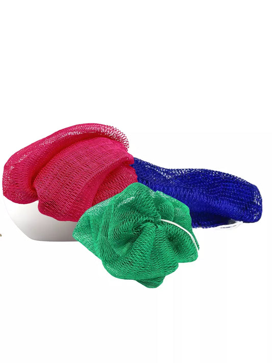2pc Bath Sponge, African Net Exfoliating Back Scrubber Body Wash Sponge