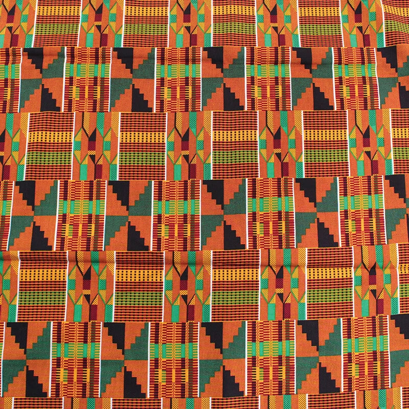 African Kente Print Fabric #2 - 6 Yards