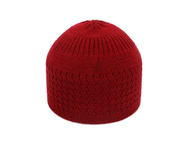 8 Pcs Islamic Kufi Hat, Knitted Jacquard Muslim Prayer Skull Cap Bulk - ASSORTED