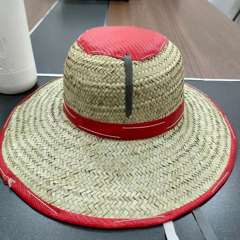 Conical Fulani Straw Hat, Men Women Sun Protection Summer Beach Straw Hats