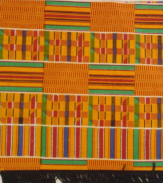 Kente Print Scarf\Table Runner | Dresser scarf #1(Multicolor)