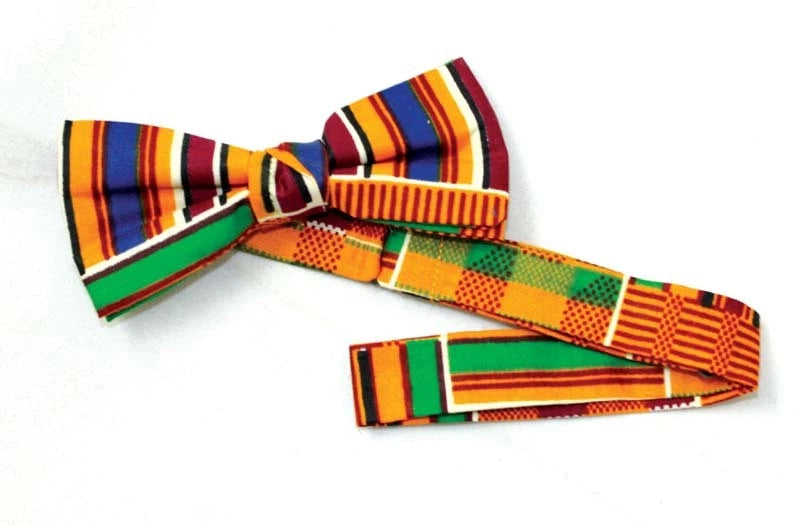 Kente Print Bow Tie Style# Men's Fashion Tie, African Clothing Accessory
