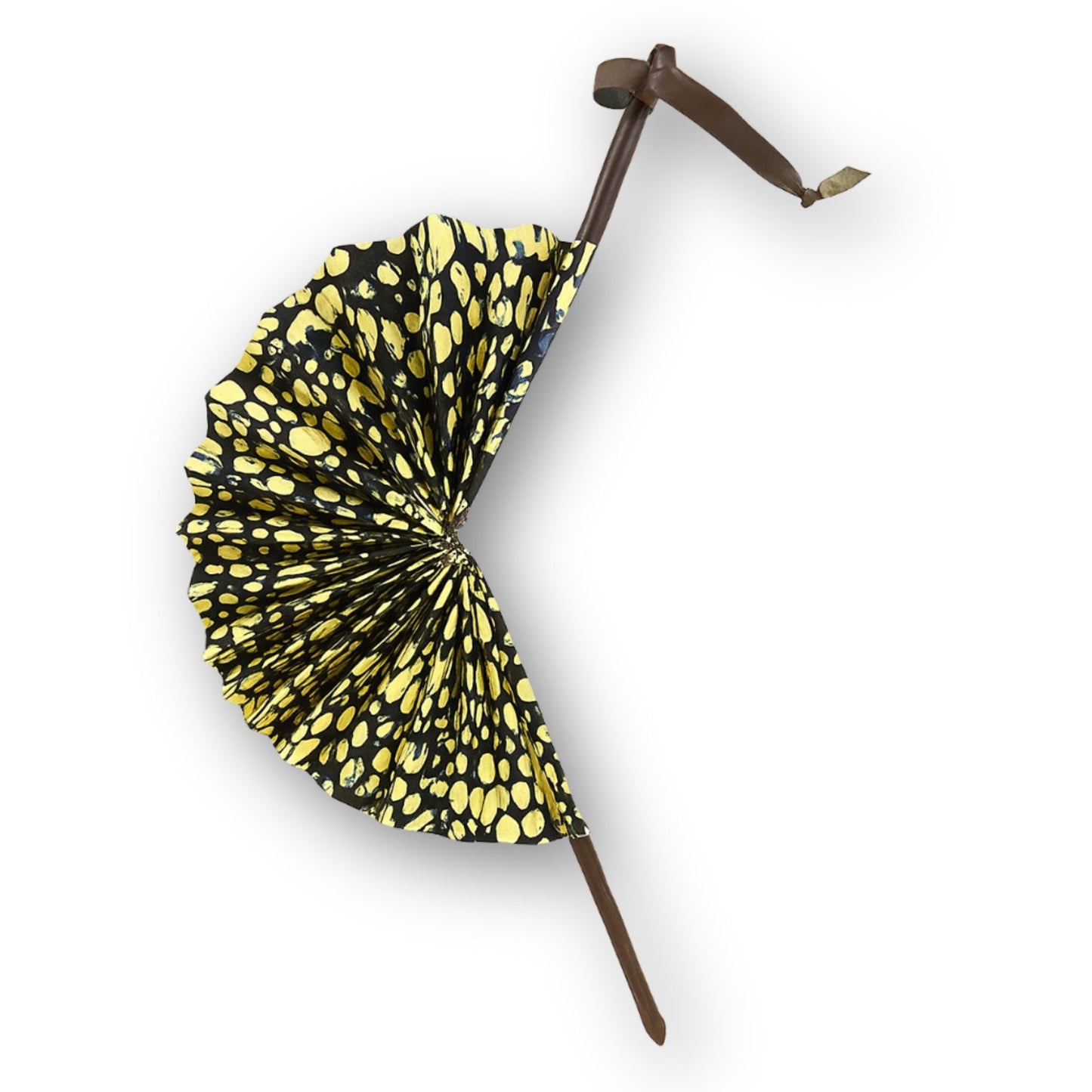 Ankara African Print Hand Fan, Handheld Summer Fashion Foldable Women Hand Fan