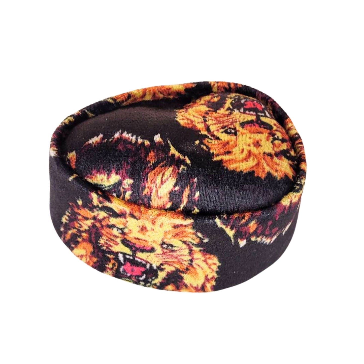 Isi Agu Velvet Igbo Traditional Cap, Tribal African Men's Cultural Kufi Hat