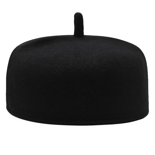 Black and White  Wool Original Igbo Caps For Men, Igbo Traditional Caps, Chieftaincy Cap