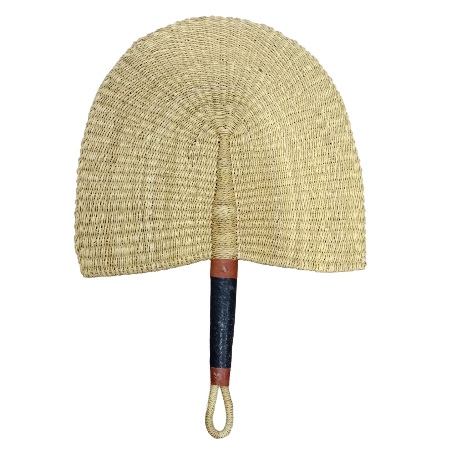 Burkina Faso Hand Fan | Natural Handmade Raffia Hand Fan | Wall Decor