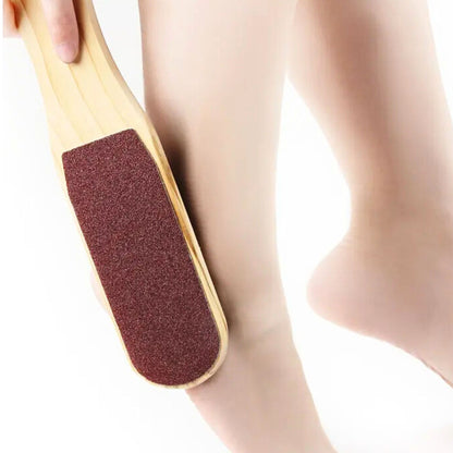 Premium Wooden Foot File – Dual-Sided Callus Remover for Smooth, Soft Feet