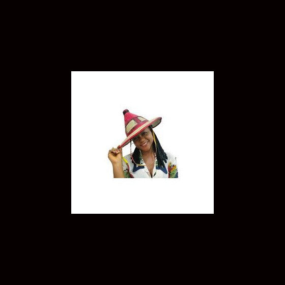 Fulani Straw Hat, Leather Conical Men Women-Sun Protection Hat