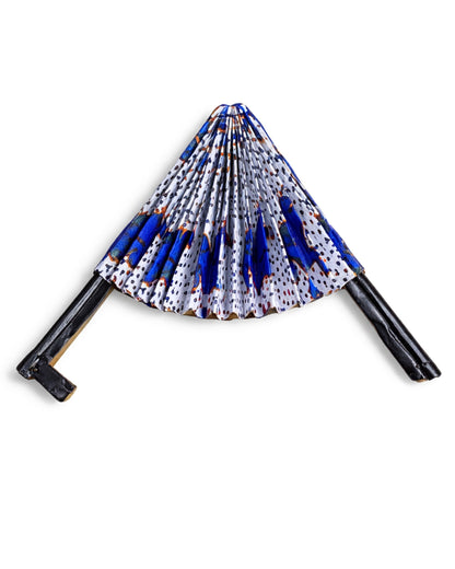 Ankara Hand Fan-Traditional African Print Folding Fan for Weddings, Parties Gift
