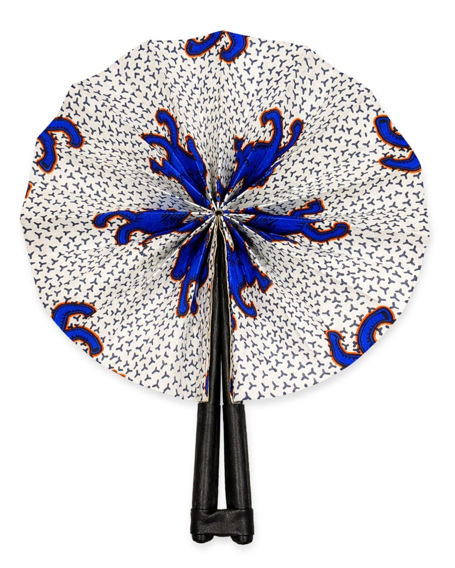 Ankara Hand Fan-Traditional African Print Folding Fan for Weddings, Parties Gift
