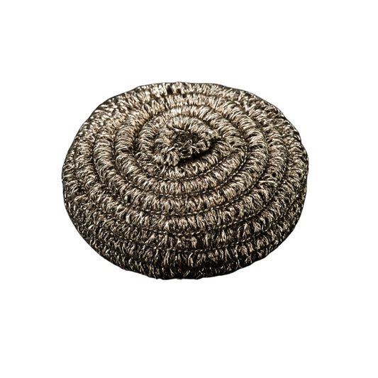 Heavy-Duty Stainless Steel Scrubbers – Pack of 2 Metal Scouring Pads | Iron Sponge