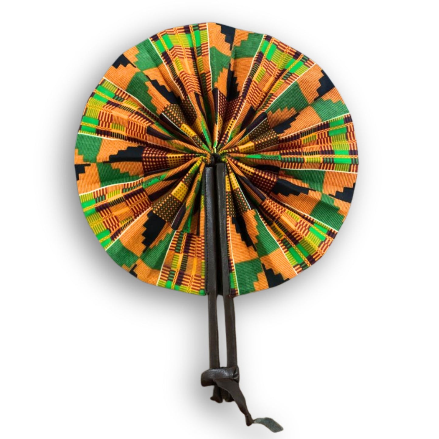 Ankara African Print Hand Fan, Handheld Summer Fashion Foldable Women Hand Fan