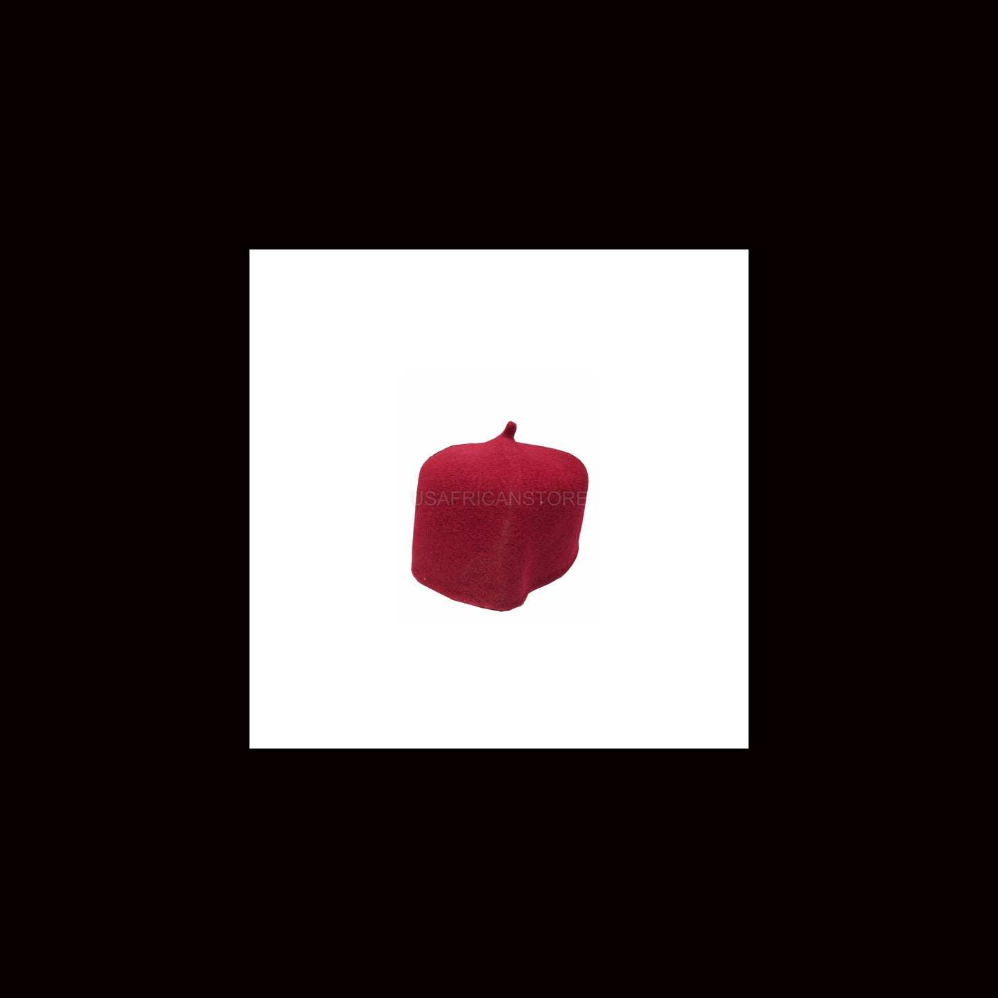 Red Wool Original Igbo Caps For Men, Igbo Traditional Red Caps, Chieftaincy Cap