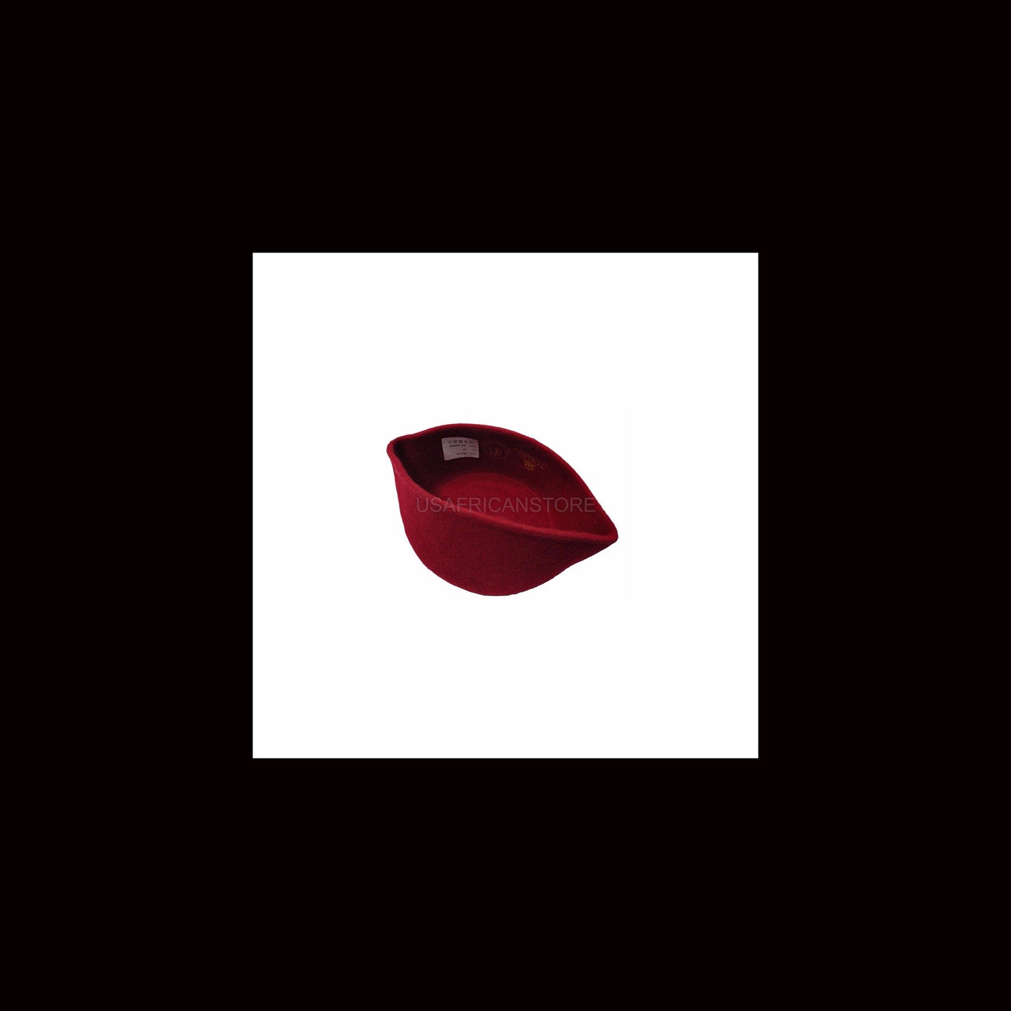 Red Wool Original Igbo Caps For Men, Igbo Traditional Red Caps, Chieftaincy Cap
