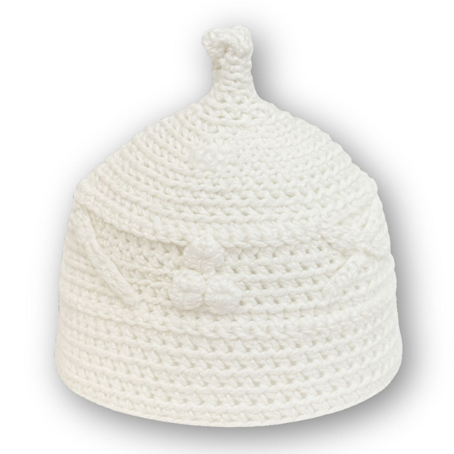 Edo Crotchet Wool Hat, Traditional Royal Benin Men Cap for Cultural Attire