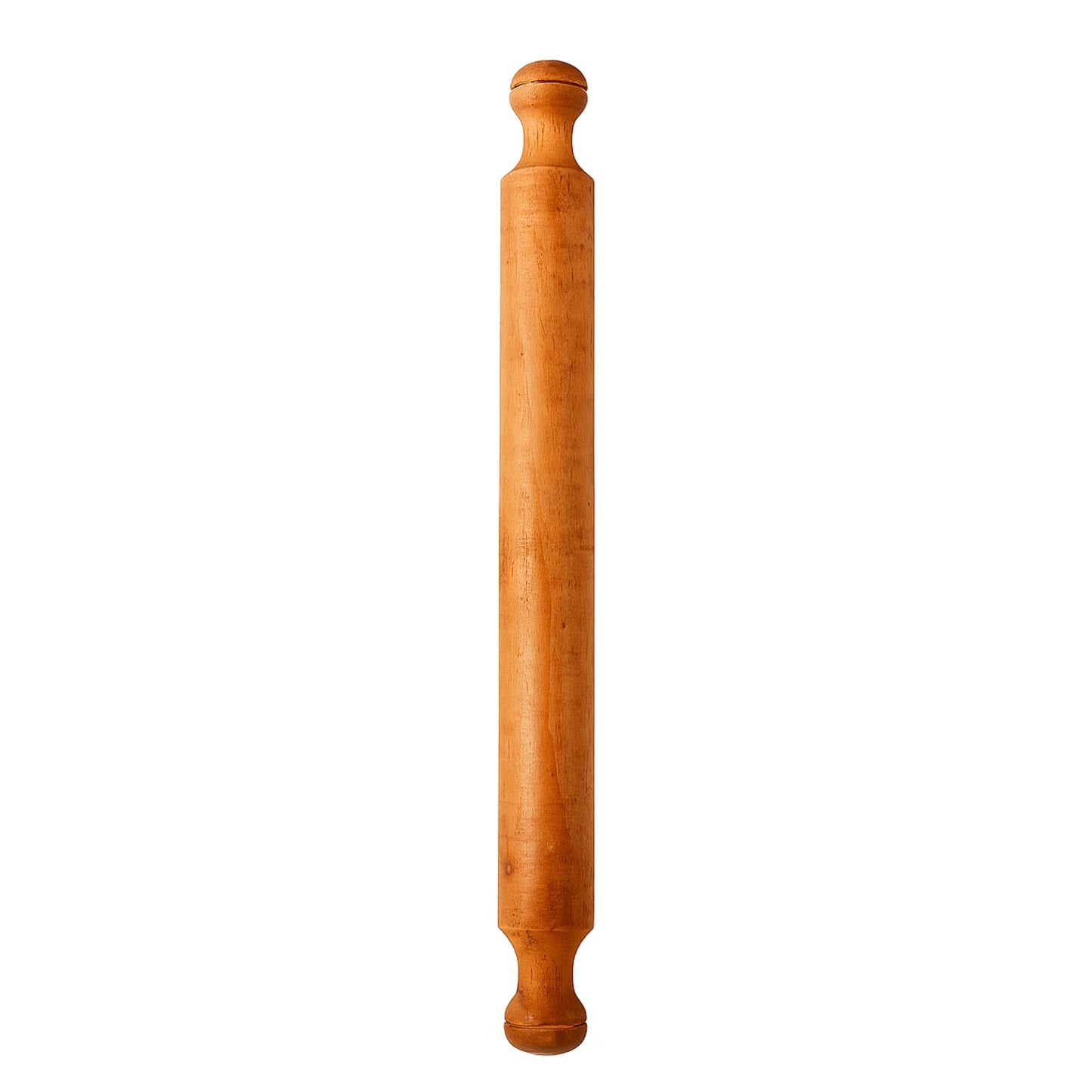Classic Wooden Rolling Pin with Handles – Smooth Finish for Baking & Dough Rolling