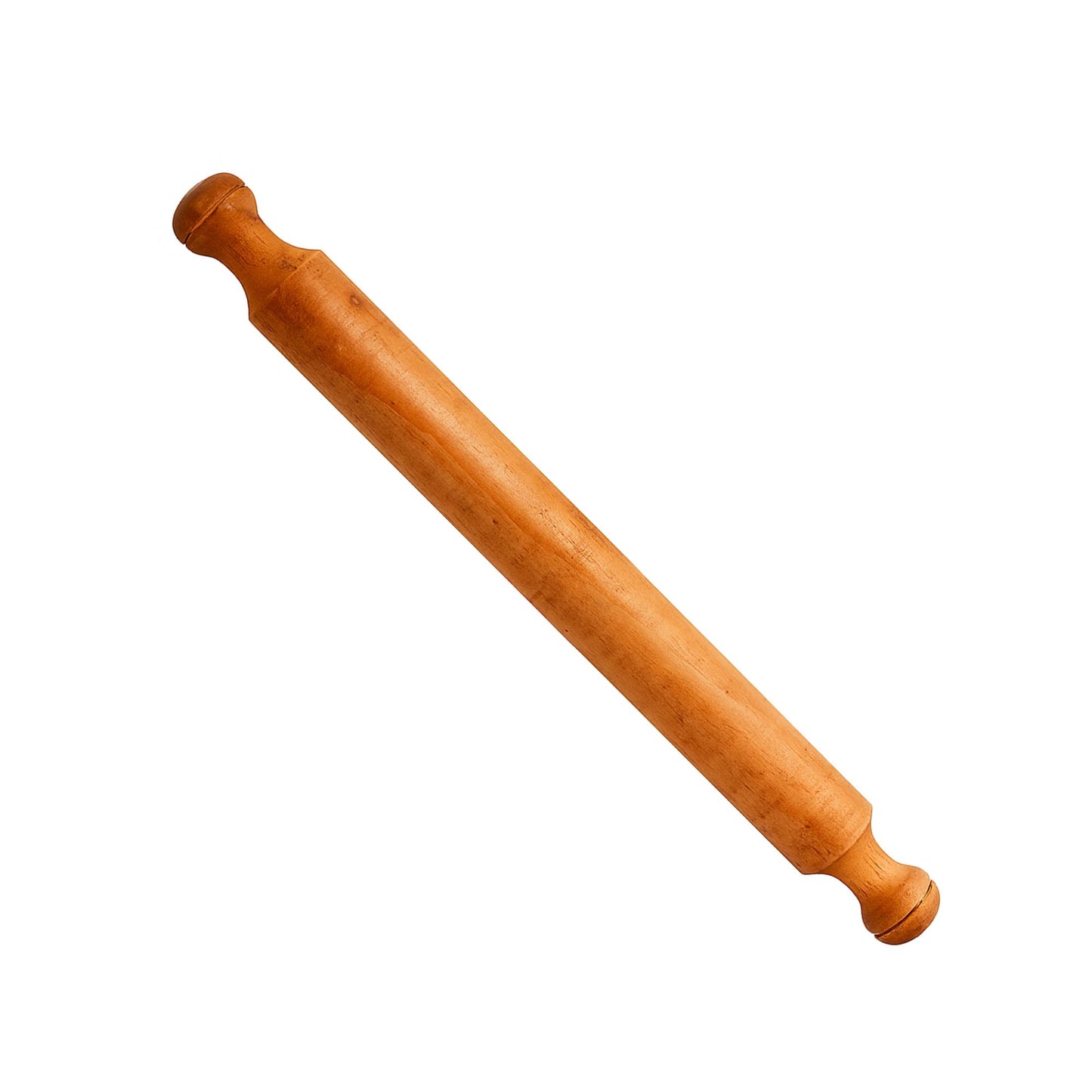 Classic Wooden Rolling Pin with Handles – Smooth Finish for Baking & Dough Rolling