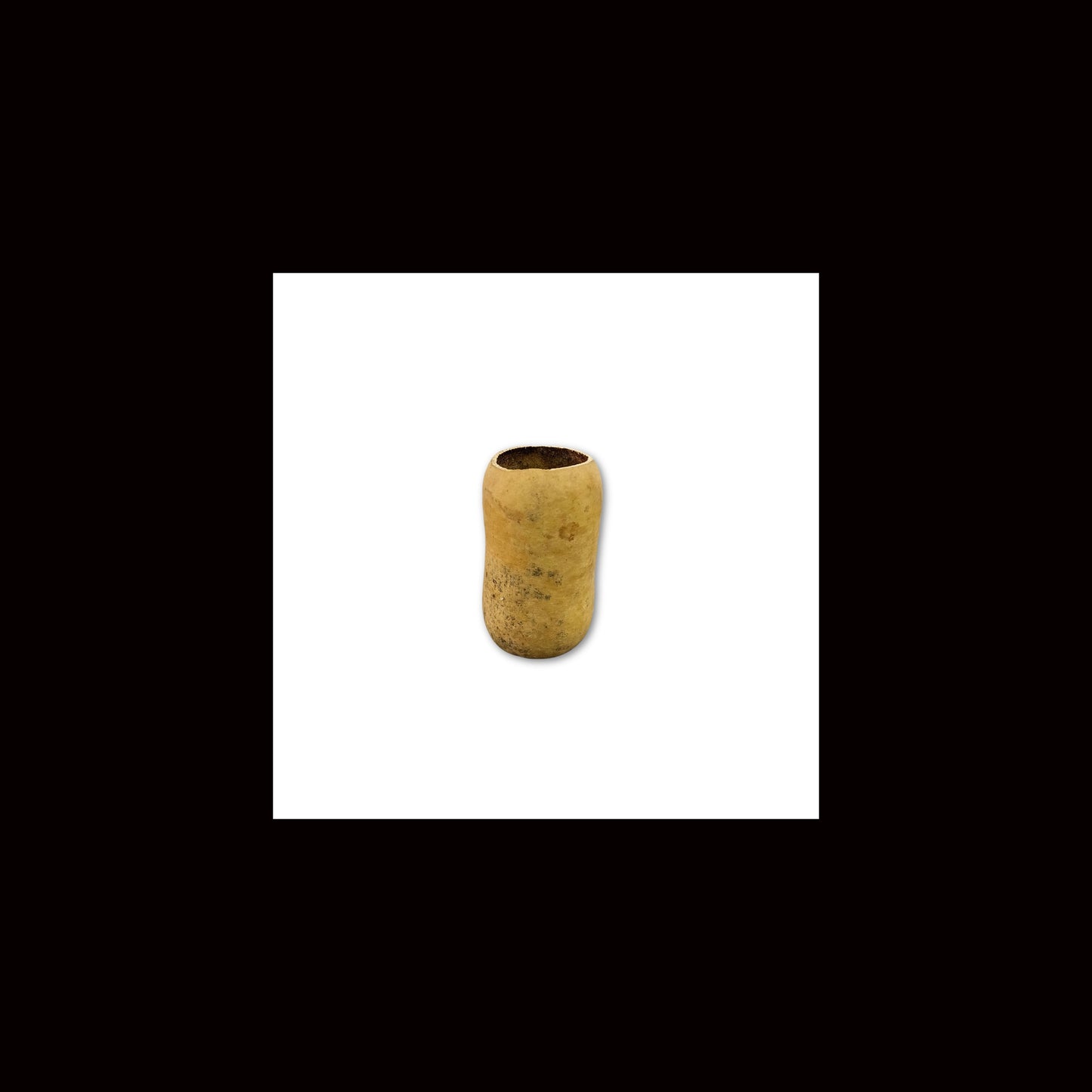 Calabash Palm Wine Cup (Iko-Nkwu) African Hand-carved Local Wine Cup 5" | Wood Carved Wine Cup