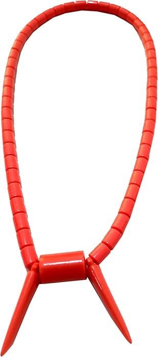 Red Coral Beaded Necklace #1, African Cultural Costume Jewelry for Weddings