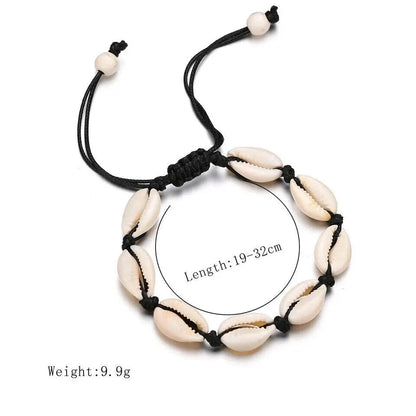 Cowrie Shell Bracelet | Beach Handmade, Adjustable, Cowrie Shell, Ankle Bracelet
