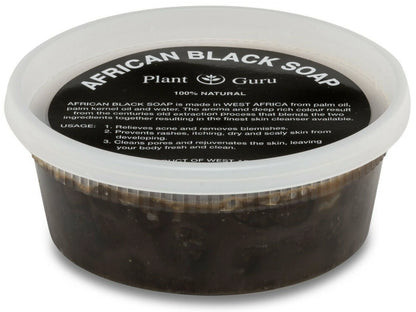 Raw African Black Soap Paste 100% Pure Natural Organic Body Wash 8 oz.