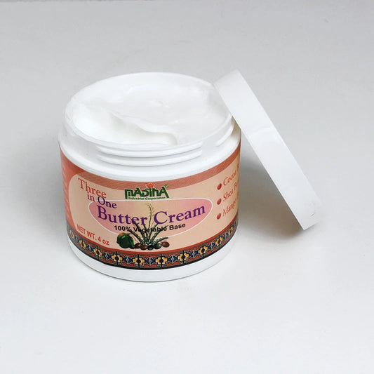 Three In One Butter Cream - Madina Shea, Mango, Cocoa Butter Body Cream