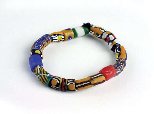 Ghana Trade Beads Bracelet Women Men Stretch Handmade Bangle Charm Jewelry
