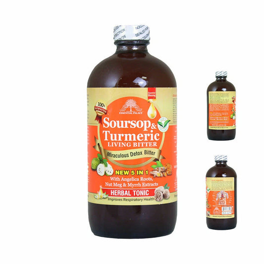 Essential Palace Soursop & Turmeric Traditional Living Bitter - 16 oz.