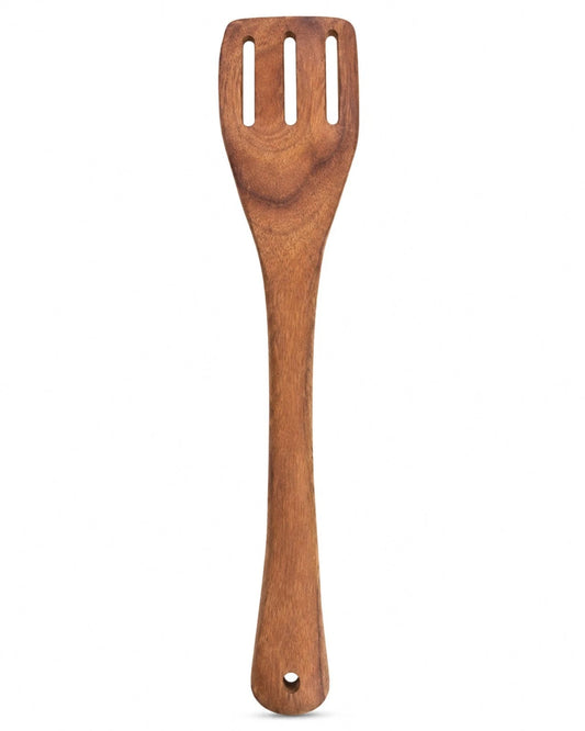 Wooden Slotted Spatula #1 Handmade Natural Wood Cooking Turner Kitchen Utensil