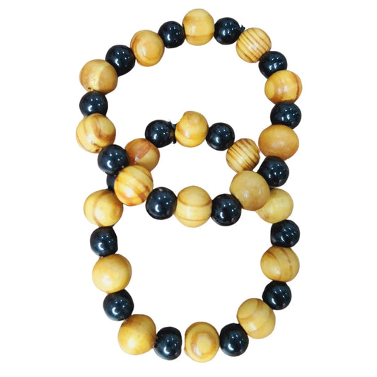 Handmade Bracelet for Men, Women - Elastic Beaded Stone Bracelet - Unisex.