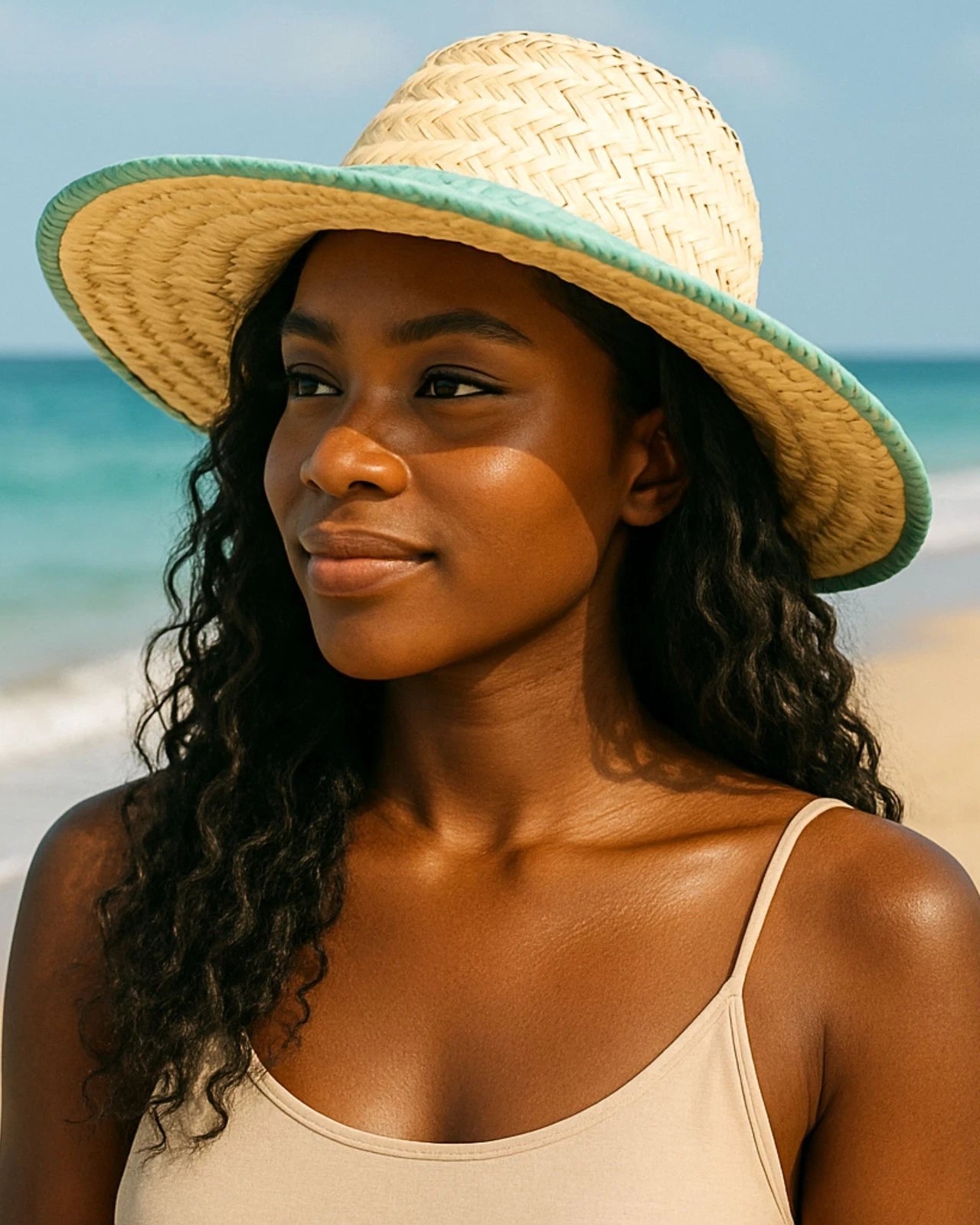 Straw Hats, Handwoven Summer Beach Sun Protection  Farmer's Straw Hat For Men, Women, African Wall Décor