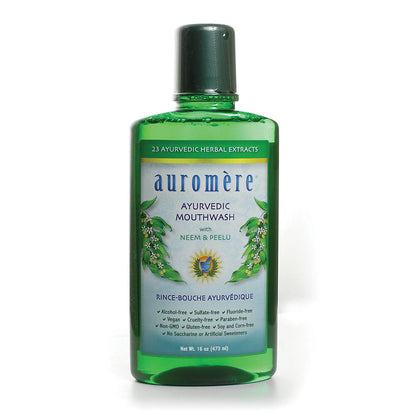 Ayurvedic Neem Mouthwash - 16 oz | Traditional Herbal Extracts For Dental Care