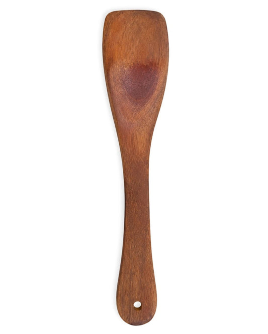 Wooden Flat Cooking Spatula – Natural Wood Kitchen Turner with Hanging Hole