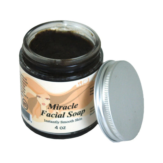 African Miracle Black Soap, Organic Skincare, Acne Treatment - 4 oz