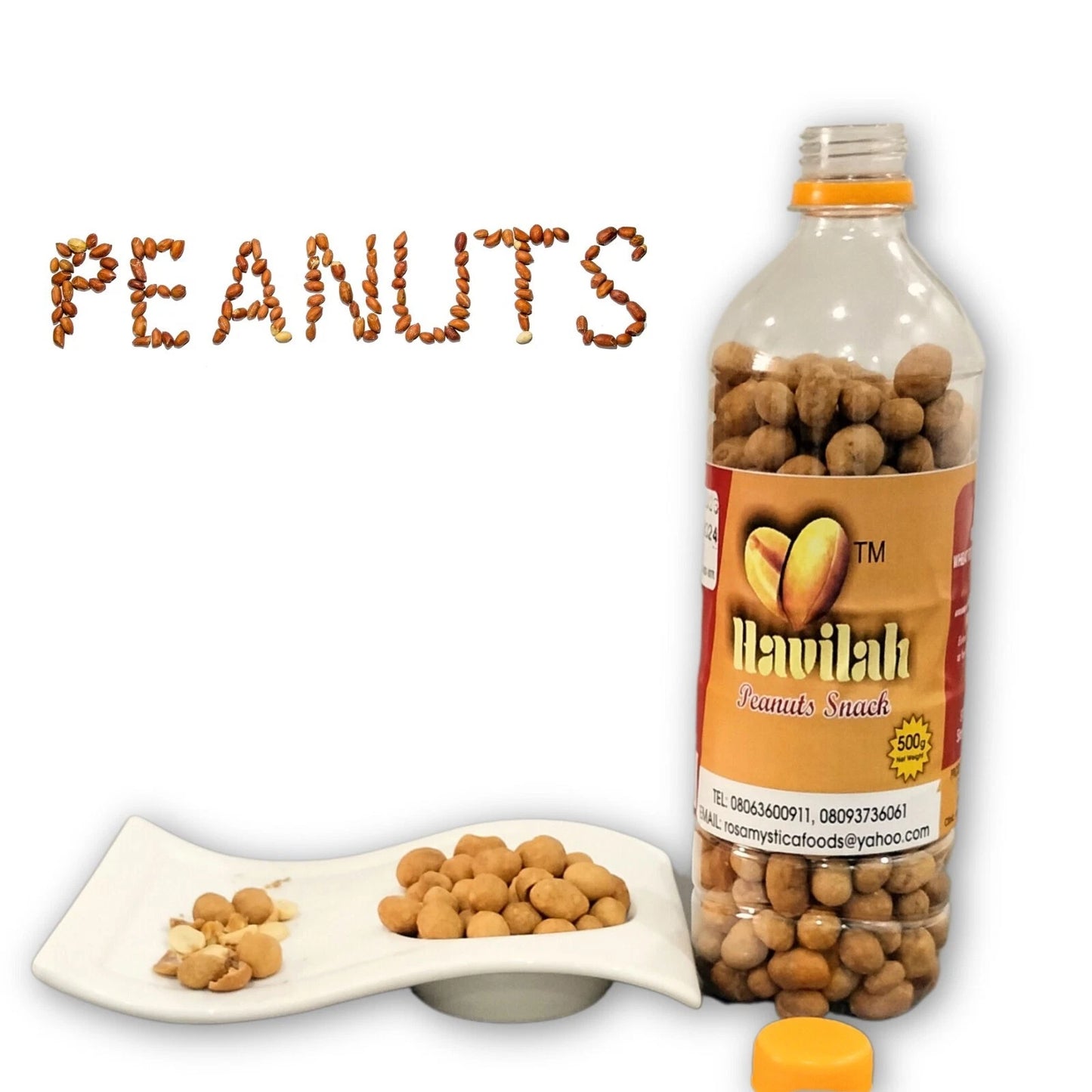 Peanuts Snack, Crunchy Flavored Munchie, Low-Carb Gourmet Coated Peanuts, 500g