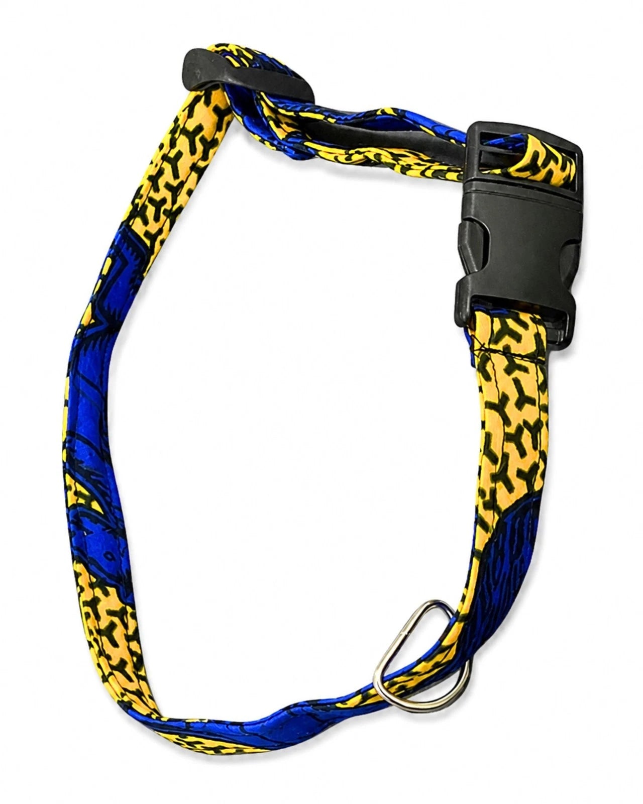 African Print Dog Collar – Adjustable Ankara Pet Collar for Medium to Large Dogs