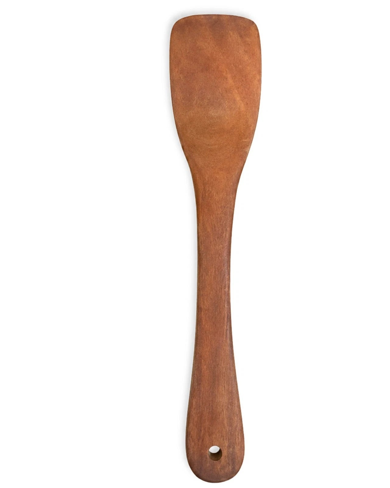 Wooden Flat Cooking Spatula – Natural Wood Kitchen Turner with Hanging Hole