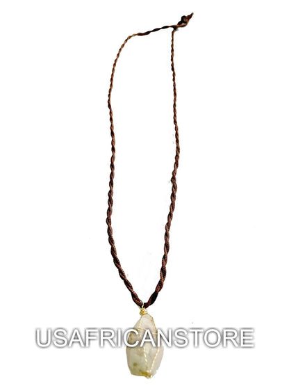 Natural Necklace For Women, Quartz Crystal Pendant, Raw Gemstone Necklace