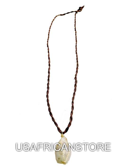 Natural Necklace For Women, Quartz Crystal Pendant, Raw Gemstone Necklace